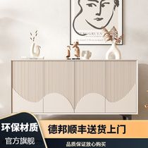Hexuan Shoe Cabinet Home Door Cream Style New Hot Style Light Luxury Slate Entry Door Large Capacity Storage Entrance Cabinet