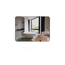 Biffel punch-free bathroom mirror wall-mounted self-adhesive bathroom sink wall-mounted vanity mirror