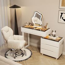 Bei Zhaisen all solid wood simple dressing table and cabinet integrated modern simple light luxury high-end black Internet celebrity makeup table
