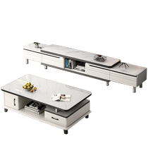 Zhuohe (furniture) TV cabinet modern simple home 2023 new retractable floor-standing coffee table TV cabinet combination