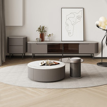 Colour Meter Bon Tea Table Modern Round Tea Table Light Luxurious Minimalist Style Round Tea Table Rock Board Living-room Ins Wind