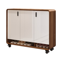 Baiying removable shoe cabinet with lock outside corridor elevator entrance anti-theft shoe cabinet home large capacity entrance cabinet