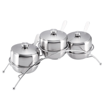 (Self-operated by Juran Home) LINKFAIR Lingfeng 304 stainless steel seasoning bottle salt jar lid MSG seasoning jar
