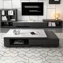 Sejibangs new Italian minimalist slate coffee table TV cabinet combination living room furniture complete modern minimalist furniture