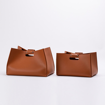 Dongwo Darchin коричневая портативная корзина для хранения премиум-класса с текстурой