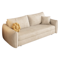 Baiying Sofa Bed Folding Dual-Purpose Living Room Technology Velvet Multi-Function Sofa Bed Small Apartment Internet Celebrity Single Person