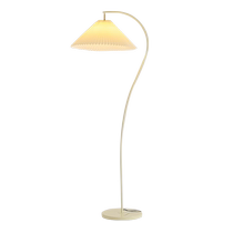 Hanhao pleated floor lamp French retro living room sofa bedroom bedside atmosphere lamp study reading vertical table lamp