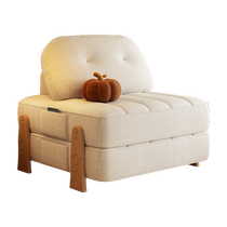 Baiying cream style 2024 new folding sofa bed dual-purpose home living room floor-standing lazy Internet celebrity sofa