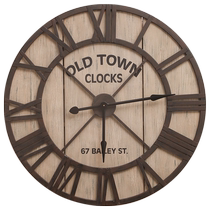 (Self-operated by Juran Home) You can live in American country retro clocks and clocks wall clocks living room wall decorations and hall decorations