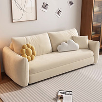Dongwo Anzhong sofa bed modern simple fabric sofa small apartment sliding bed multi-functional foldable sofa bed