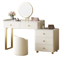 Shangque dressing table bedroom modern simple slate cupboard desk integrated light luxury high-end dressing table cream style