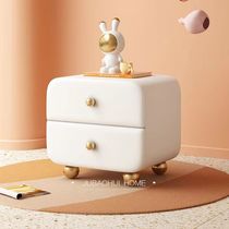 Depinman solid wood bedside cabinet small apartment ultra-narrow soft bag storage cabinet small simple high-end solid wood bedside cabinet