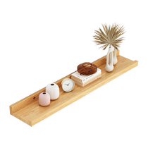 Dongwo Yijiada solid wood wall storage rack without punching wall one-word partition laminate sofa rear display rack