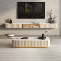Sejibang TV cabinet suspended TV cabinet home light luxury bedroom wall-mounted one-piece cabinet modern simple living room coffee table