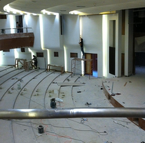 Manufacturer supplies GRG special-shaped design studio theater stage art shape strong gypsum suspended ceiling
