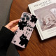 ເຫມາະສຳລັບ iphone15promax apple 15 mobile case 11 black cat new 13/14pro film case xr internet celebrity couple xs high-end 12 cartoon creative personality anti-fall case