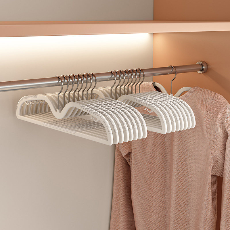Short-Neck Hangers for Home Use, Non-Marking, Thickened, Anti-Shoulder-Slip, Non-Slip Clothes Hangers for Drying Clothes