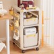 Japanese Imported Mujie Schoolbag Storage Rack, Movable Small Cart, Under-Desk Sliding Cabinet, Book Storage Rack for Home Use