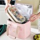 Japanese Mujie Lunch Box Tote Bag Insulated Bag Bento Bag with Lunch Bag Handbag Mommy Bag Office Worker Student