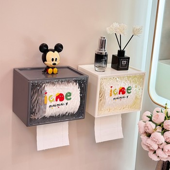 Japanese Imported Waterproof Toilet Paper Holder, Wall-Mounted Bathroom Tissue Box, Toilet Paper Storage Rack