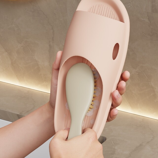 Japanese Imported Shoe Brush for Home Use, Durable Hard Bristles, Soft Bristles, Long Handle Laundry Brush, Dry Cleaning Shop Sneaker Cleaning Brush, Extended Brush