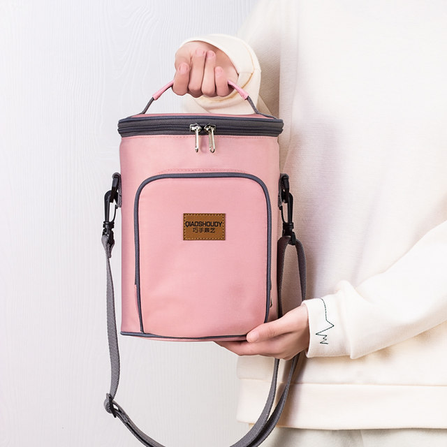 Japanese Imported Mujie Insulated Lunch Box Bag, Tote Bag, Insulated Bag, Thickened Aluminum Foil, Stylish Insulated Container for Office Workers