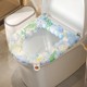 Japanese Scented Toilet Seat Cover, Thickened, Waterproof, No-Wash, Suitable for All Seasons, Wipeable, Washable, Printed Toilet Seat Cover, Seat Ring Cushion
