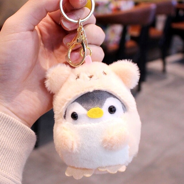 Japanese Imported Healing Penguin Backpack Pendant Cute Bag Backpack Decoration Small Plush Doll Couple