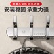 Japanese Imported Mujie304 Stainless Steel Hooks Bathroom Multi-Hook Rack Kitchen Wall Heavy-Duty Hook