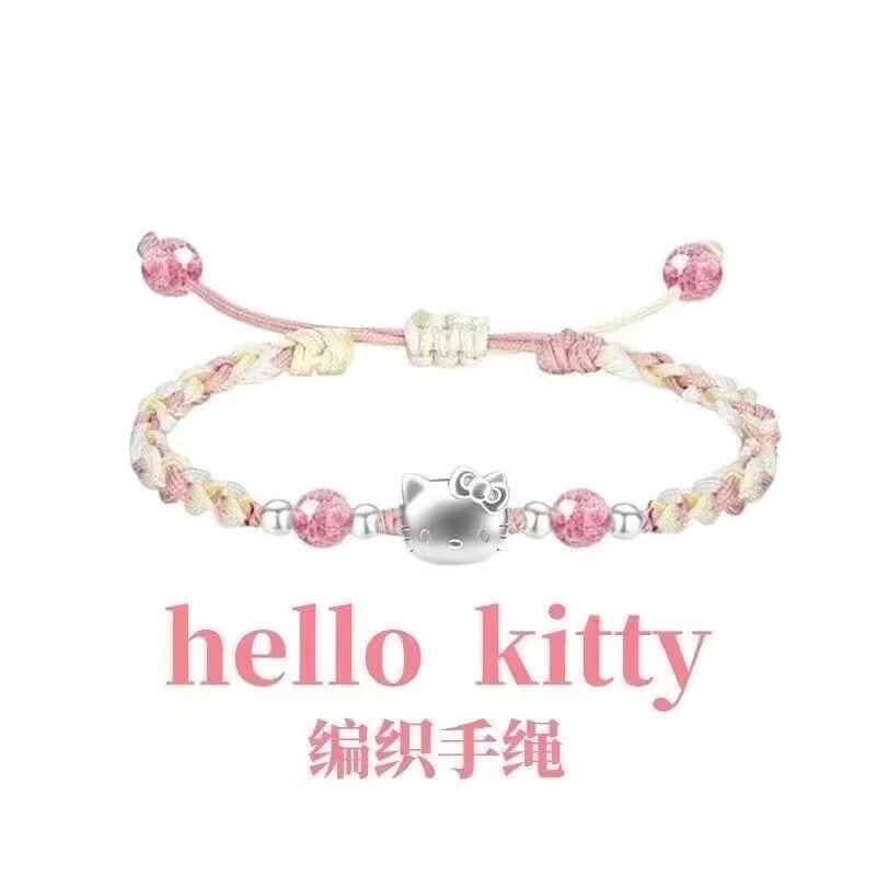 Kitty Hello Kitty Bracelet Is Sweet, Delicate, Versatile, and Aesthetically Pleasing, with a Girlish Charm, Kt Cat Bracelet for Couples and Best Friends