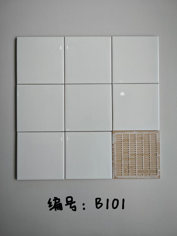 Colored Ceramic Tiles 100X100 Solid Color Small White Tiles Kitchen Bathroom Tiles Dark Green Background Wall Tiles Red Square Tiles