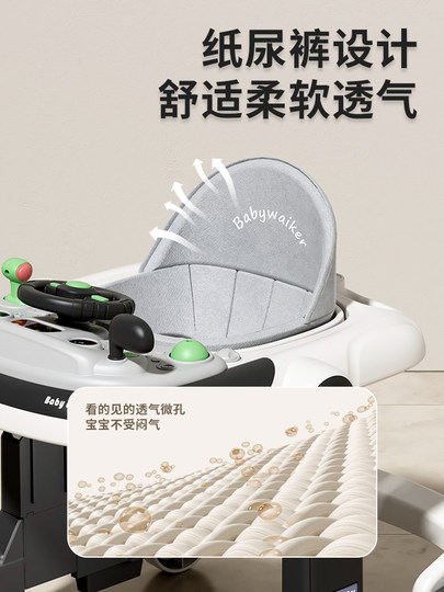 British hohoangel walker anti-o-leg 2025 new baby push walker anti-rollover foldable