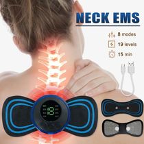 Electric EMS Neck Massager Mini Cervical Back Muscle Pain Re
