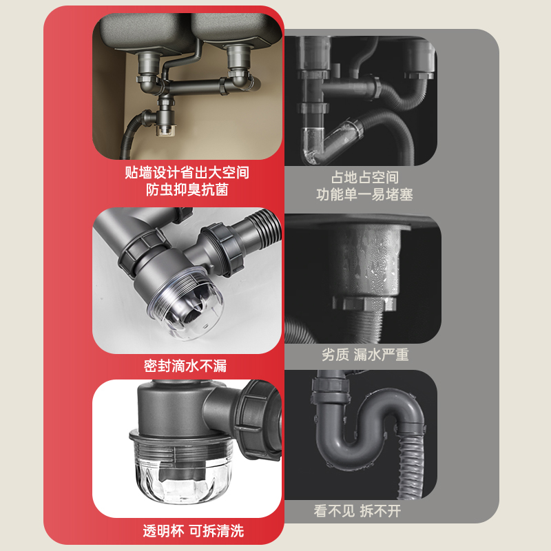 厨房水槽双槽洗菜盆304不锈钢大尺寸台下盆，让你的厨房焕然一新！🌟