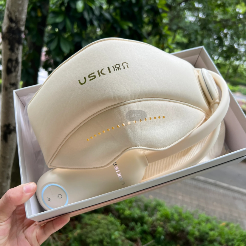 Japan cool-medium R1 Sleep Head Massager Scalp Electric Press Head Theorizer Cervical Spine Eye Massage Instrument Gift-Taobao