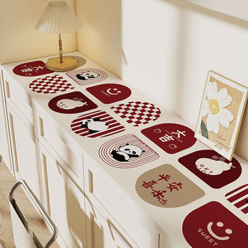 Light luxury high-end dining side cabinet tv cabinet table cushion countertop protective cushion shoe cabinet wine cabinet anti-dirty tablecloth porch Light luxury high-end dining side cabinet tv cabinet table cushion countertop protective cushion shoe cabinet wine cabinet anti-dirty tablecloth porch