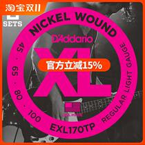 D#39 Addario EXL170TP American electric bass strings