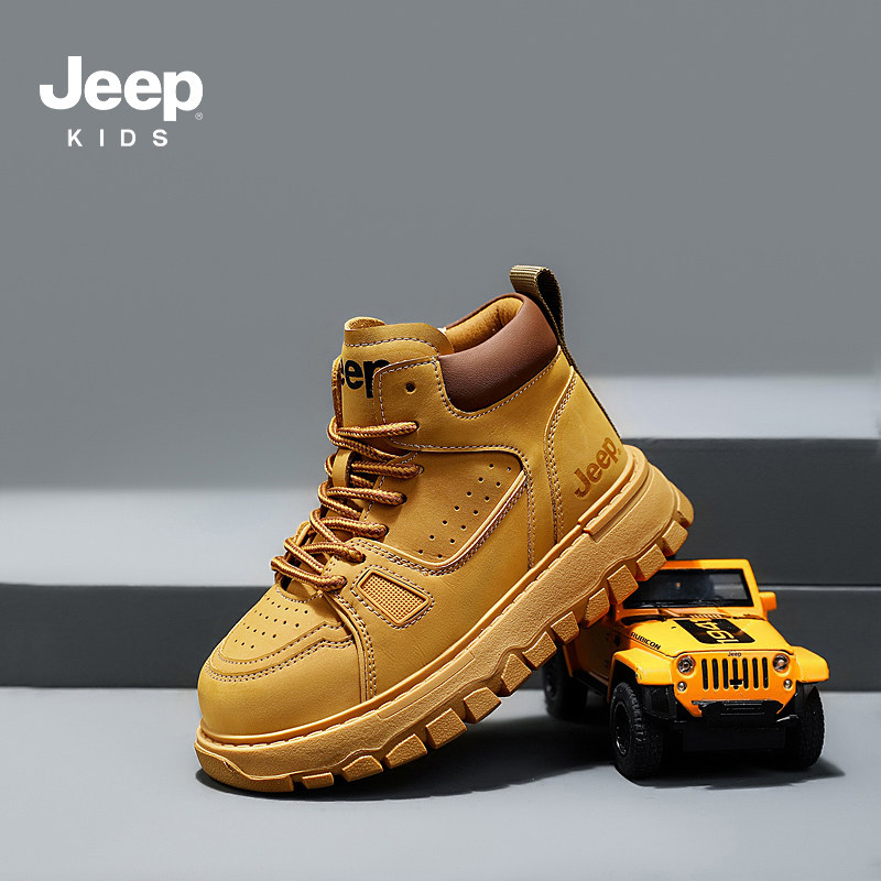 детские ботинки Martin от Jeep, новинка 2025 года, летние ботинки из ревеня, обувь для девочек, короткие ботинки, армейские ботинки для мальчиков, походные ботинки Изображение 1