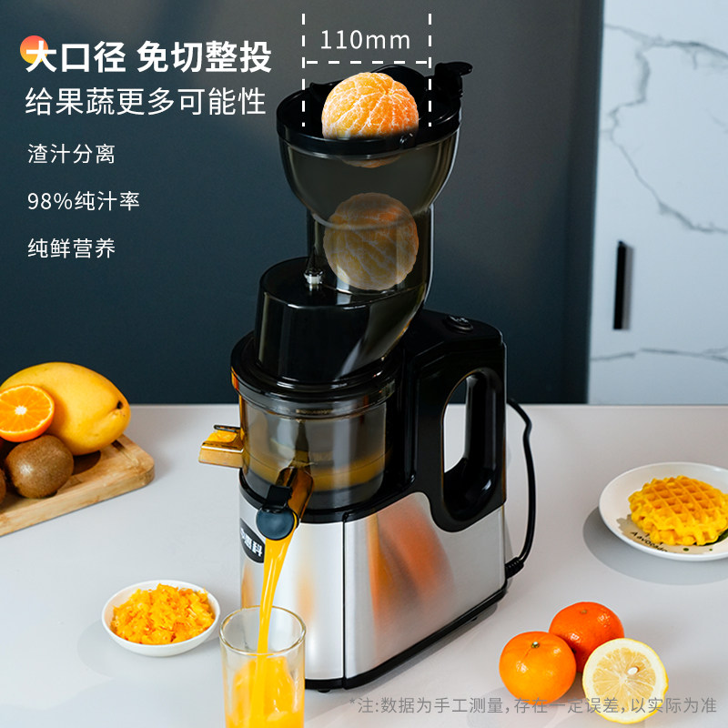 Juicer with Pulp Separation, Fully Automatic, Multifunctional, for Home and Commercial Use, Small Fruit and Vegetable Juicer