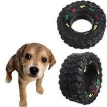 Bite Resistang Pet Chew Dog Toy Squeaker Rubber Tires Puppy