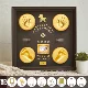 Роскошный очень большой 14-дюймовый корпус из орехового дерева [Baby Ma] поставляется с двойными чернильными подушечками.