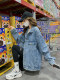 Retro Denim Jacket for Women 2025 Autumn and Winter New Korean Style Loose Large Size Slimming Versatile Lazy Style Jacket Top