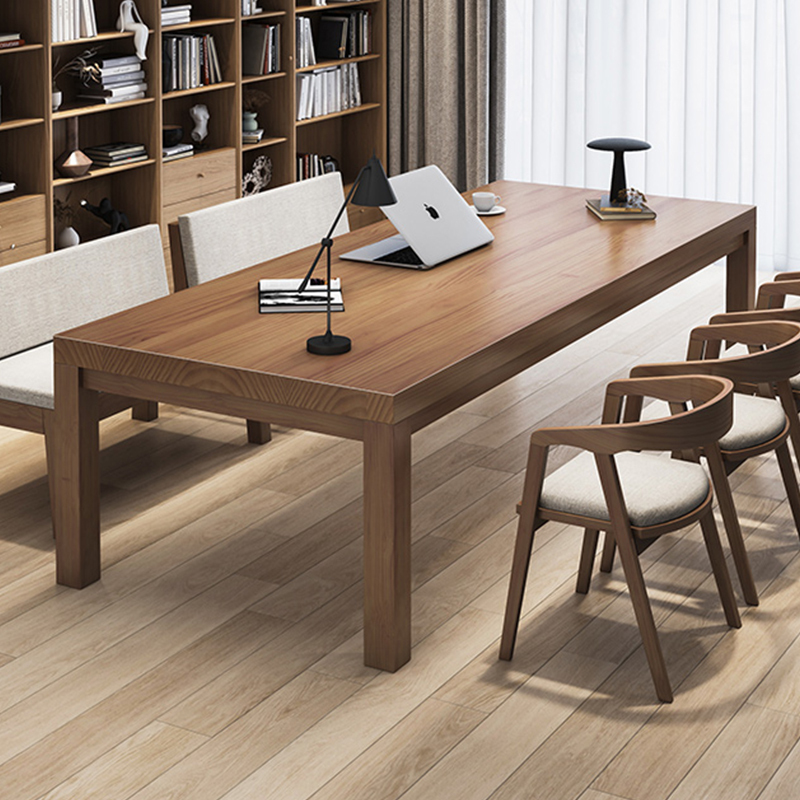 Modern Minimalist Solid Wood Desk for Living Room, Home Study, Office Desk, Large Long Table, Workbench, Study Table