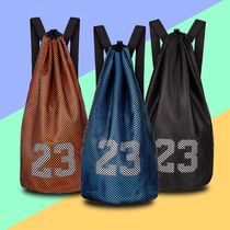 Basketball bag basketball bag mesh bag training bag backpack mesh bag football student drawstring drawstring storage bag bag