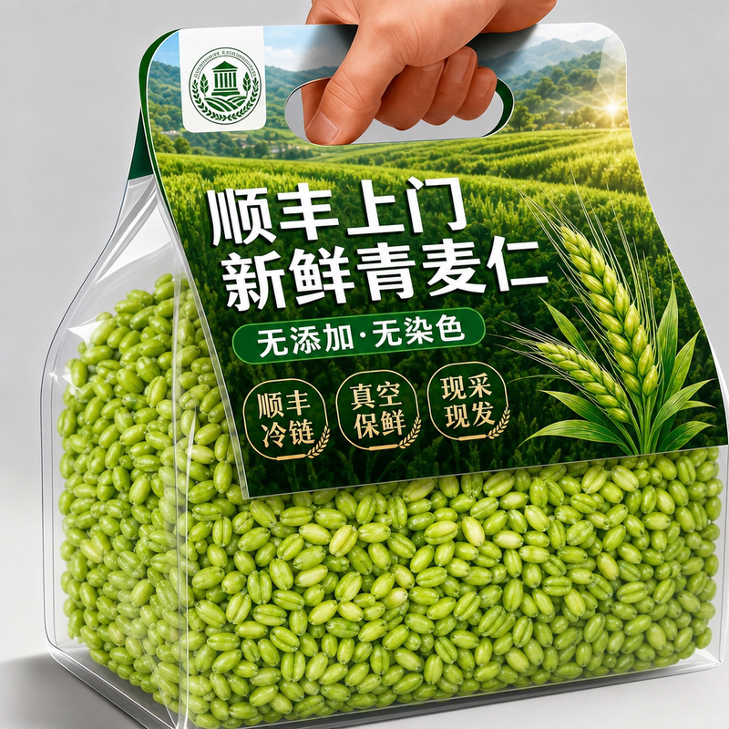 Recommended by the Central Mom: 2026 Fresh Green Wheat Kernels, Organic Seasonal New Product, Peeled and Ready to Eat, Suitable for Cooking Porridge, Mixed Grain Rice Recommended by the Central Mom: 2026 Fresh Green Wheat Kernels, Organic Seasonal New Product, Peeled and Ready to Eat, Suitable for Cooking Porridge, Mixed Grain Rice