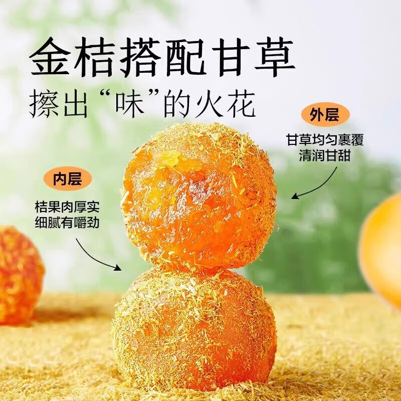Authentic Guangxi Rongan Specialty Licorice Kumquat official store Soothes the Lungs, Resolves Phlegm, Relieves Cough, Sugar-Free, No Additives, Candied Fruit Preserves