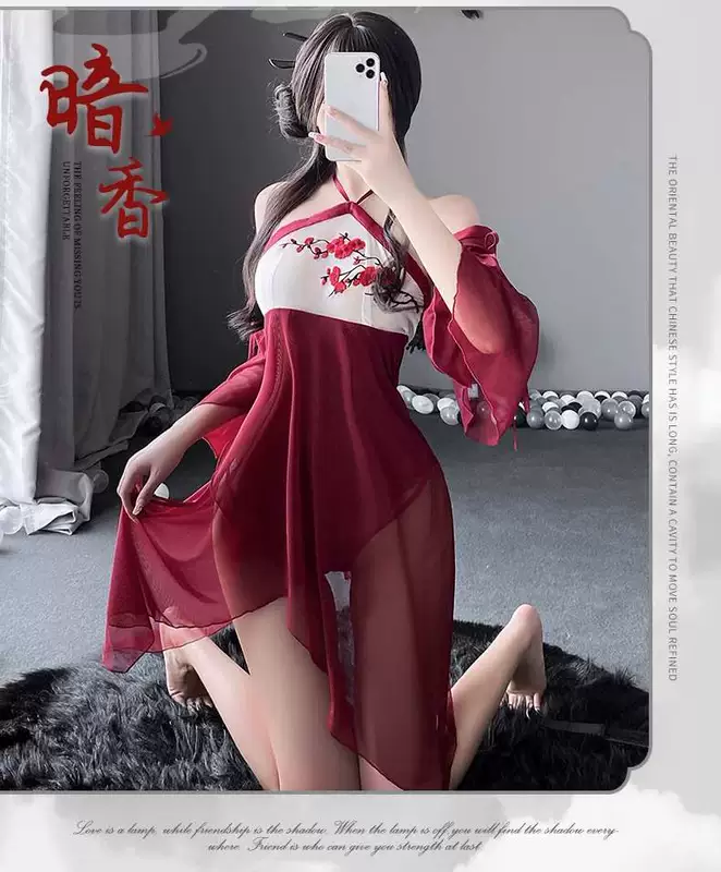 Áo kỳ lạ, Hanfu, trang phục cổ xưa của phụ nữ, gạc lót, quần áo thỏ ngọc, đồ ngủ cosplay nữ gợi cảm