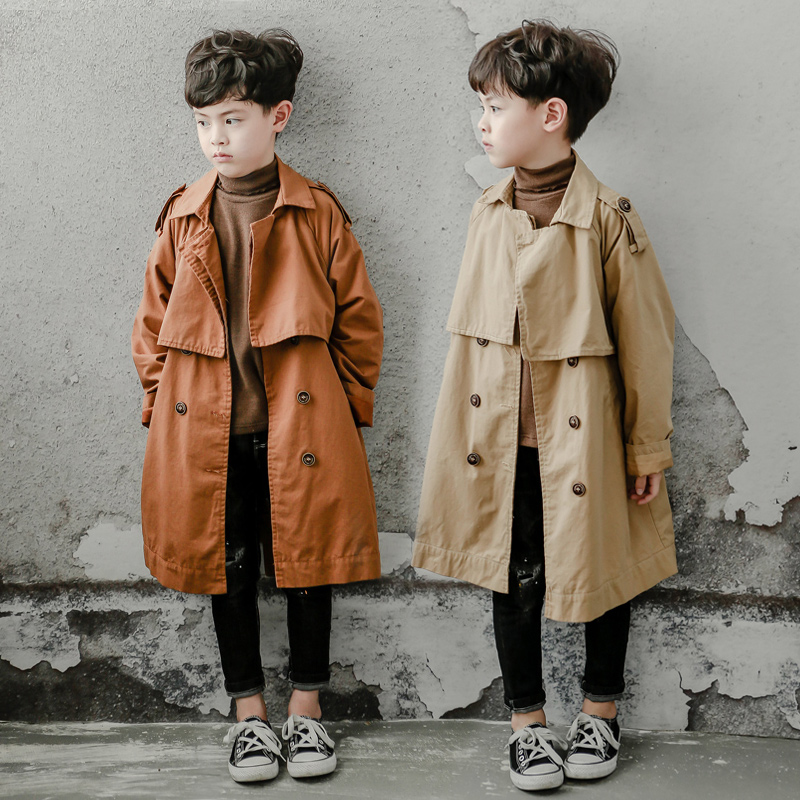 Boy's autumn clothes jacket 2023 Ocean gas CUHK Children boy Spring and autumn clothes handsome and Han version Inron with wind coat-Taobao