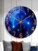 Internet-Famous Silent Wall Clock, Living Room Clock, Bedroom Clock, Creative Quartz Clock, Simple Modern Glass Wall Clock for Home Use