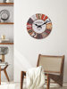 New American-Style Round Retro Wall Clock, Personalized, Silent, Fashionable, Creative Home Quartz Clock for Living Room and Dining Room Walls
